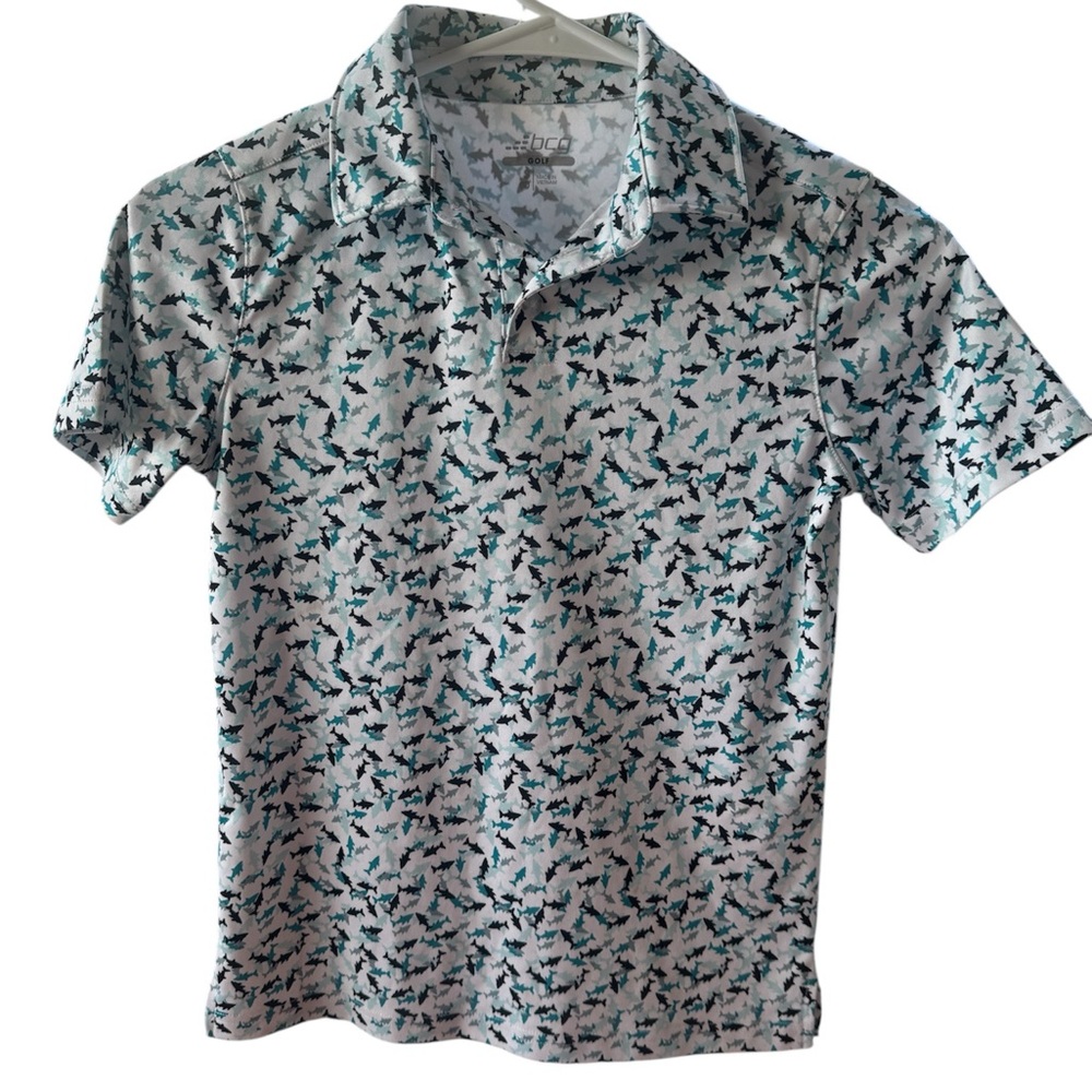 Sharks theme Golf polo